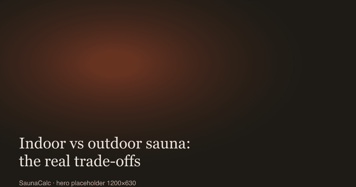 Side-by-side illustration of a basement sauna and a backyard sauna cabin