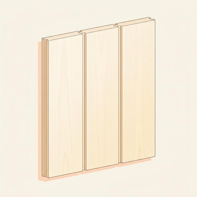 Aspen (paneling, untreated)